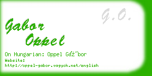 gabor oppel business card